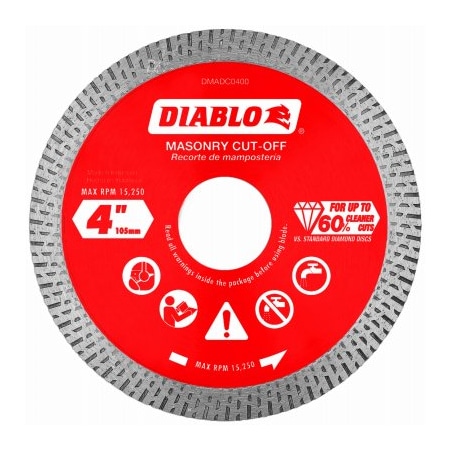 Diablo 4'' Dia Cont Rim Blade DMADC0400
